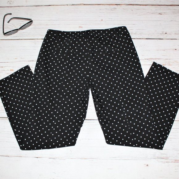 Elle Polka Dot Skinny Ankle Pants - Picture 12 of 13